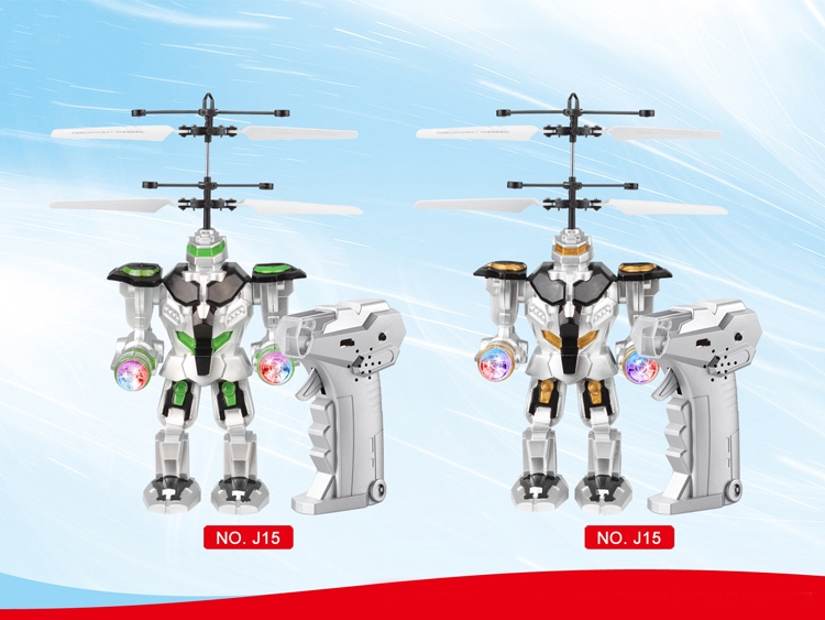 Remote Control RC Flying Gravity Sensing Robot Aircraft Toy Gift