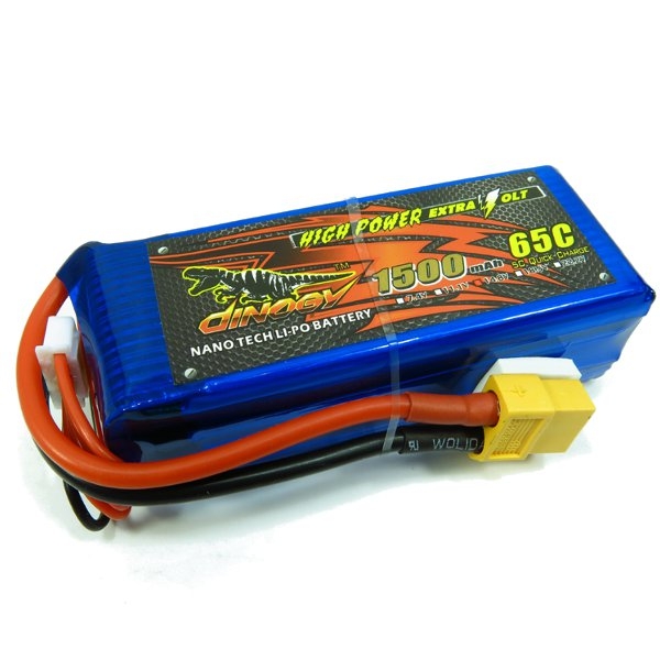 Giant Power Dinogy 1500mAh 14.8V 4S 65C LiPo Battery For RC Airplane Multicopters