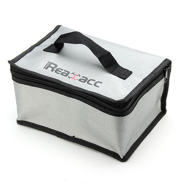 Realacc Fire Retardant Lipo Battery Bag(220x155x115mm)With Handle