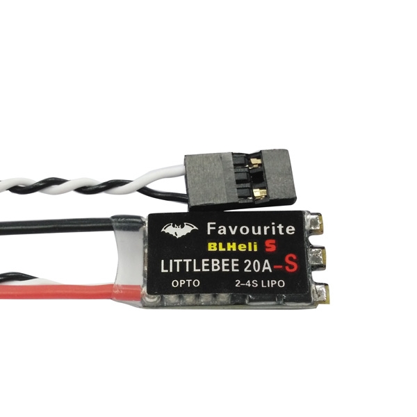 4X Favourite FVT LittleBee 20A-S ESC BLHeli_S OPTO 2-4S Supports Mulitshot Oneshot42 OneShot125 