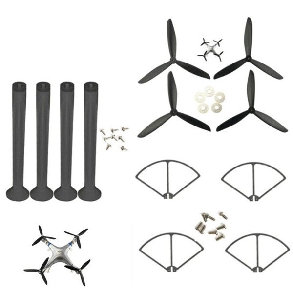 Syma X8C X8G X8W X8HC X8HW X8HG RC Quadcopter Spare Parts Propeller+Protector+Landing Skid