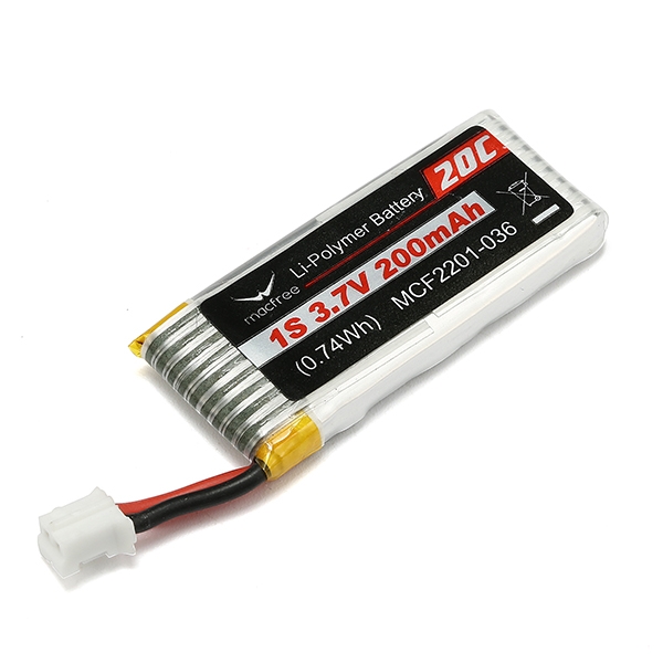 Macfree 2.4G 6CH DSM2 MCF2201 Micro F-22 Warbird Spare Part 3.7V 200mAh Lipo Battery 