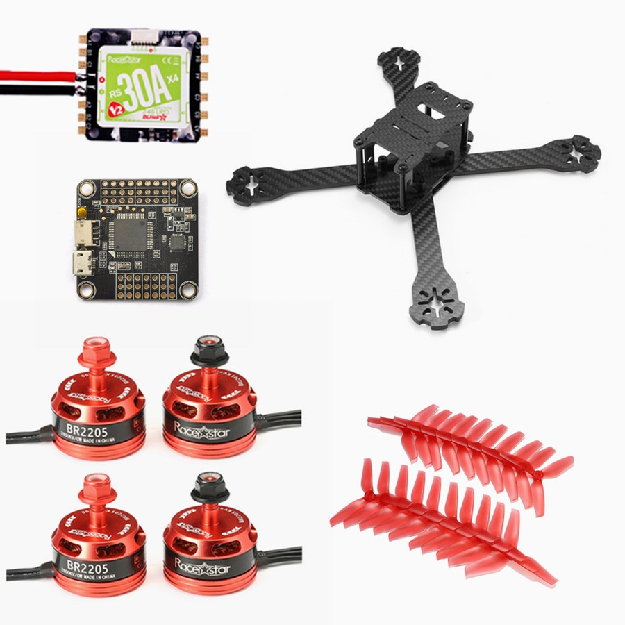 Realacc Genius 215 4mm Frame w/ REVO F4 Racerstar BR2205 2600KV Motor RS30x4 Blheli_S ESC 5042 Prop