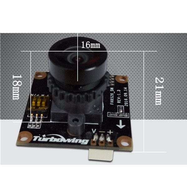 900TVL 720P 130W PAL/NTSC Switchable 136° Wide Angle mini FPV Camera