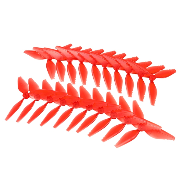 10 Pairs Racerstar FishBone V2 5041 3 Blade Racing Propeller 5.0mm Mounting Hole for Racing Frame