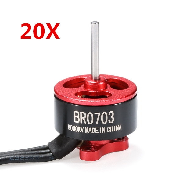 20X Racerstar Racing Edition 0703 BR0703 8000KV 1-2S Brushless Motor For 60 80 100 Mini FPV Racer