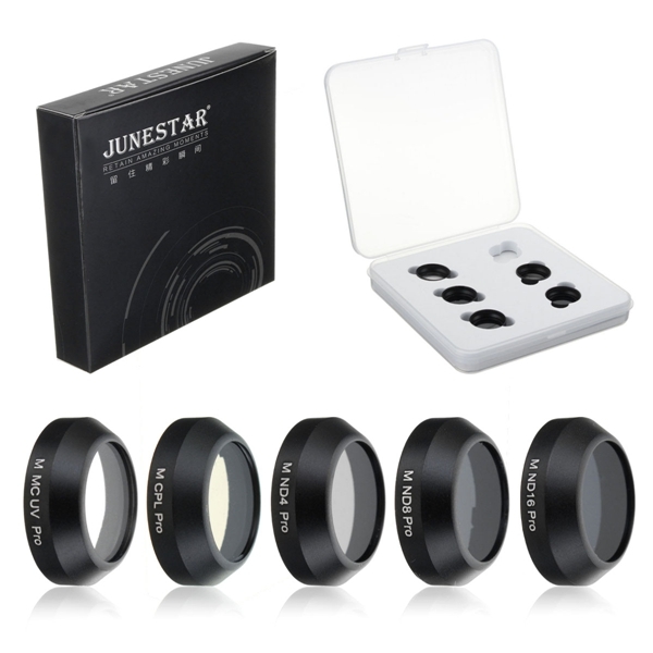 5-In-1 MCUV ND4 ND8 ND16 CPL HD Lens Filters Set For DJI MAVIC Pro Quadcopter Drone