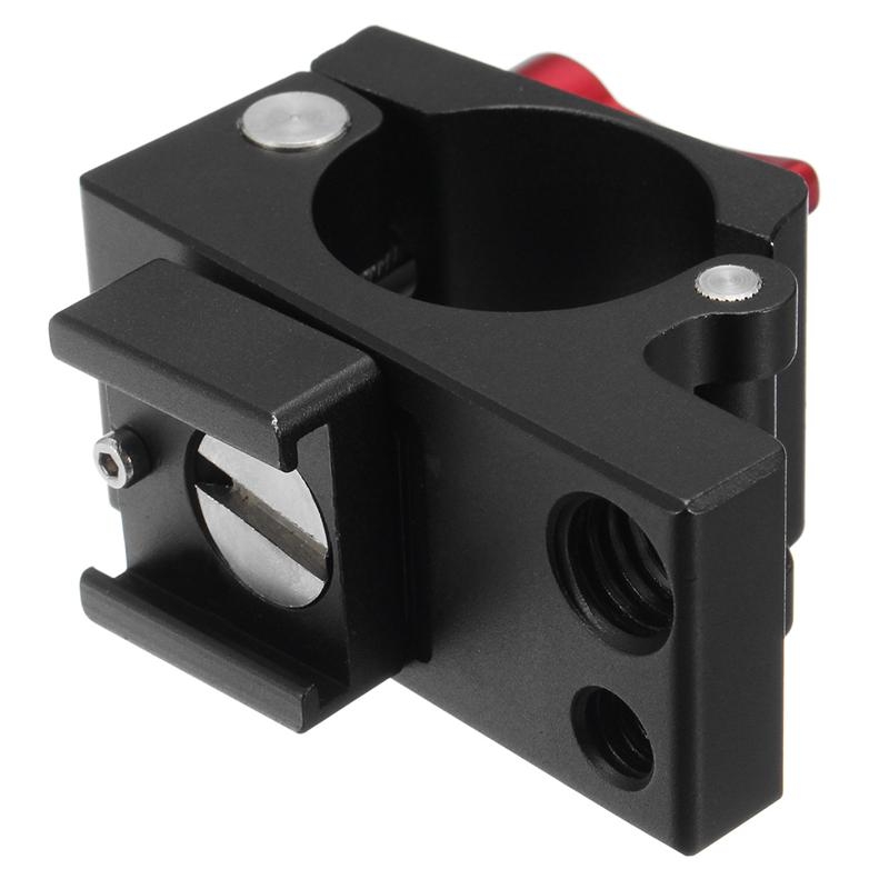 Universal 25mm Tube Clamp Clip Holder Mount Bracket With 1/4 Screw Hot Shoe For DJI Ronin-M Feiyu