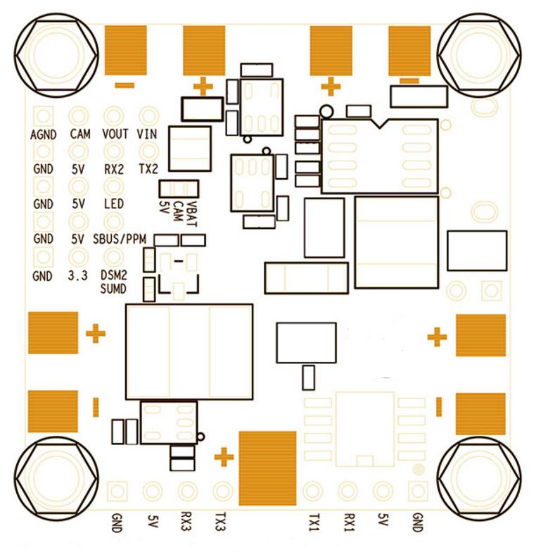 Betaflight F4 Flight Controller Built-in OSD BEC PDB and Current Sensor for RC FPV Racing Drone